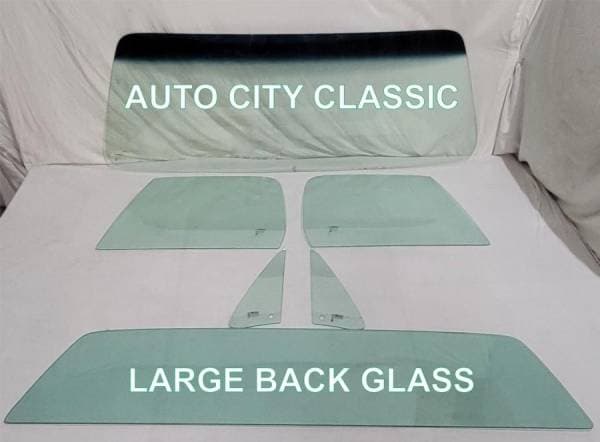 1976-1979 Chevrolet / GMC Pickup Complete Glass Package Large Back Glass CG-CVY-76-79-PU-LG